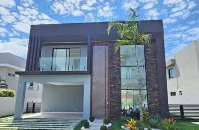 Casa com 4 dormitórios à venda, 275 m² por r$ 2.490.000,00 - alphaville litoral norte 1 - camaçari/ba
