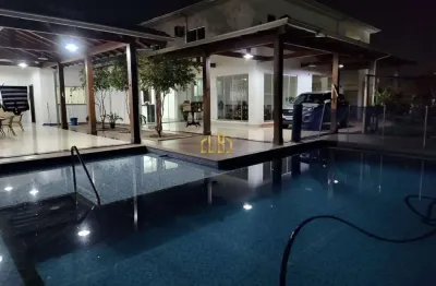 Belíssimo sobrado á venda 04 suítes , sendo 01 suíte master bairro jardim cerrados - várzea grande