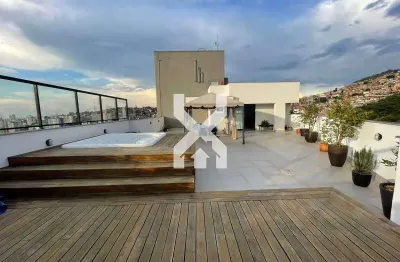 Cobertura à venda, 4 quartos, 2 suítes, 4 vagas, serra - belo horizonte/mg