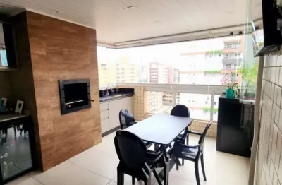 Apartamento para venda em praia grande, guilhermina, 2 dormitórios, 2 suítes, 3 banheiros, 1 vaga