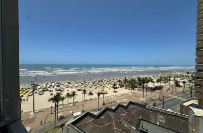 Apartamento frente mar na ocian mobiliado, com 02 dormitórios r$145 mil