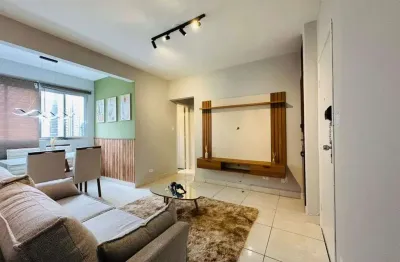 Apartamento na praia grande, no caiçara com 02 dorm, mobiliado por r$365 mil.