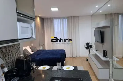 Studio para venda mobiliado e decorado no condomínio selenita - barueri