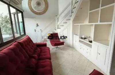 Apartamento duplex mobiliado de 248m² para locação no condomínio américa 2 - alphaville