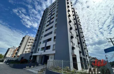Apartamento com 3 dormitórios para alugar, 76 m² por R$ 2.735,00/mês - Bucarein - Joinville/SC