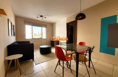 Apartamento com 1 dormitório mobiliado para locação no centro de nh