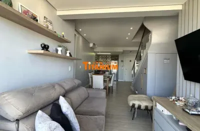 Cobertura à venda, com 2 dormitórios, sendo 1 suíte, 3 vagas de garagem coberta, piscina e uma linda vista - bairro rio branco em novo hamburgo