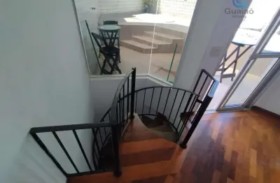 Alugo cobertura duplex, 03 dormitórios, encruzilhada, santos, sp