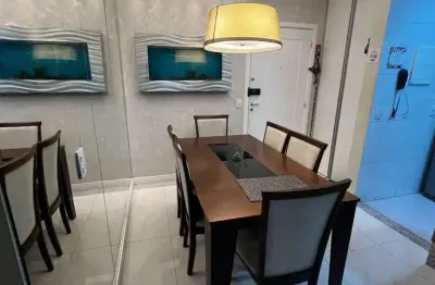 Vendo lindo apartamento mobiliado de 2 dormitórios e sacada no acqua play em santos