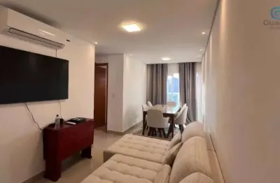 Vendo lindo apartamento seminovo mobiliado de 2 dormitórios e lazer no embaré em santos