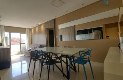 Vendo apartamento mobiliado, 02 dormitórios, vila mathias, santos