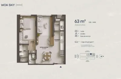 Apartamento com 1 quarto à venda na Rua Eugênio Raulino Koerich, 100, Campinas, São José