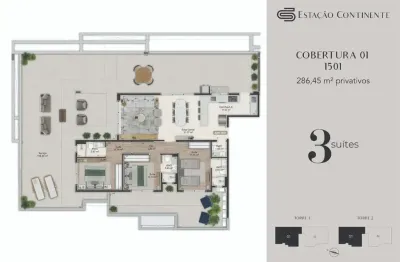 Cobertura com 3 quartos à venda na Rua Eugênio Raulino Koerich, 266, Campinas, São José