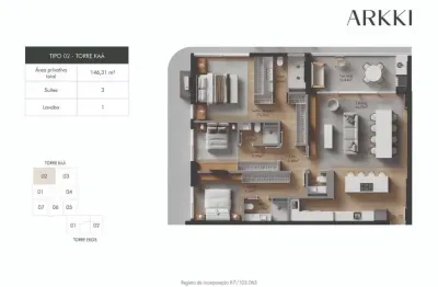 Apartamento com 3 quartos à venda na Rua Crispim Mira, 70, Centro, Florianópolis