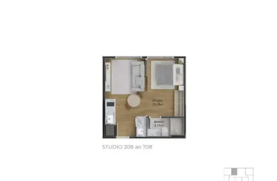 Kitnet / Stúdio à venda na Rua José Boiteux, 53, Centro, Florianópolis