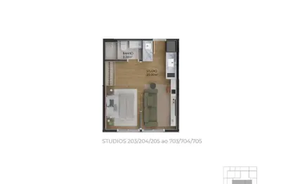 Kitnet / Stúdio à venda na Rua José Boiteux, 53, Centro, Florianópolis