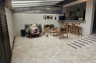 Sobrado geminado para venda em santos, embaré, 3 dormitórios, 1 suíte, 4 banheiros, 3 vagas