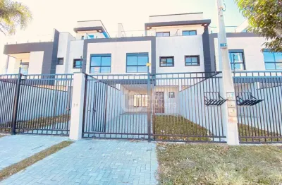 Sobrado novo 3 quartos 3 banheiros à venda, 114 m² por r$ 799.000 - cajuru - curitiba/pr