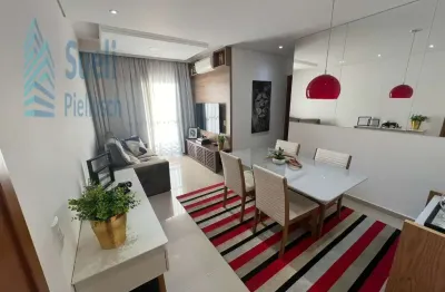 Belo apartamento no jardim do trevo-moderno-todo planejado-3 banheiros-1 vaga coberta-aceita permuta por carro-financiamento-valor venda r$440.000,00.