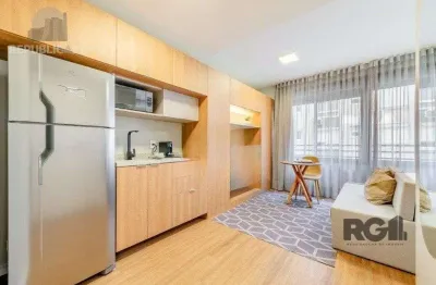 Apartamento studio para venda no bairro farroupilha com 24 m² e 1 dormitório/quarto.