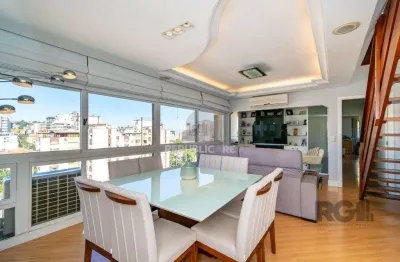 Apartamento cobertura à venda no menino deus com 3 dormitórios e 249m²
