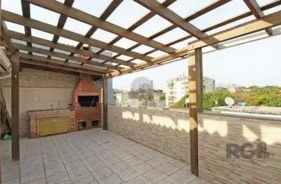 Apartamento cobertura à venda no bairro cristal com 86m² e 3 dormitórios/quartos.