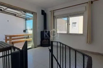 Cobertura à venda no bairro nonoai com 77 m² e 1 dormitório/quarto disponível