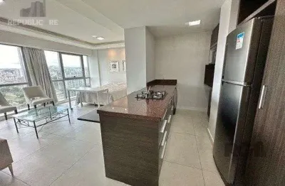 Apartamento à venda no centro com 39 m² e 1 dormitório/quarto disponível.