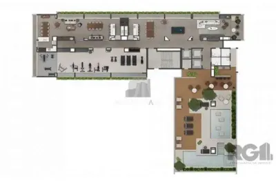 Apartamento à venda no bairro rio branco com 39 m² e 1 dormitório/quarto.