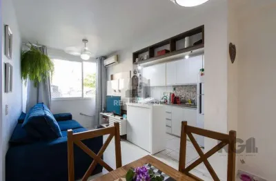 Apartamento à venda no bairro cristal, 46m² com 2 dormitórios/quartos disponíveis.