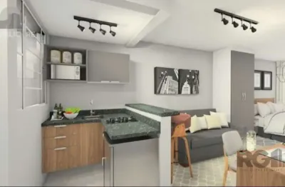 Apartamento à venda no centro histórico com 30 m² e 1 dormitório/quarto disponível.