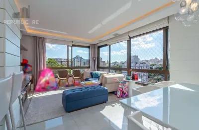 Apartamento à venda no menino deus com 90 m² e 3 dormitórios/quartos disponíveis.