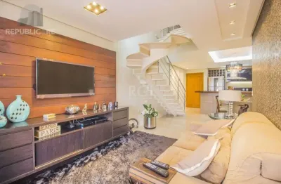 Cobertura à venda no jardim lindóia: 3 dormitórios, 210 m² de área útil.