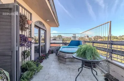 Cobertura à venda no bairro cristal com 210 m² e 3 dormitórios/quartos disponíveis