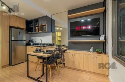 Apartamento à venda no bairro farroupilha com 26m² e 1 dormitório/quarto disponível.