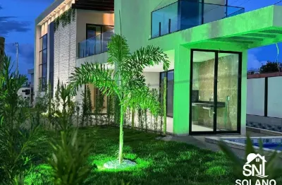 Lindo sobrado com 3 suítes, no condomínio village em trindade.