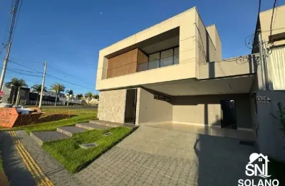 Belíssimo sobrado com 4 suítes mais escritório no jardins capri - senador canedo go.