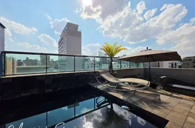 Cobertura à venda, 3 quartos, 1 suíte, 3 vagas, funcionários - belo horizonte/mg
