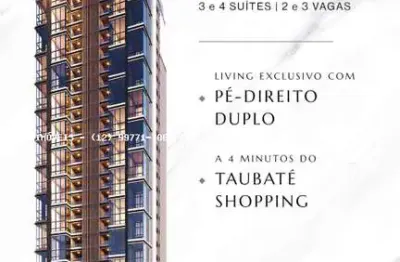 Apartamento para venda em taubaté, loteamento residencial e comercial bosque flamboyant, 3 dormitórios, 3 suítes, 3 banheiros, 2 vagas