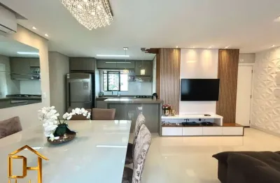 Apartamento semi mobiliado no saguaçu, com 1 suíte e 2 quartos, 1 vaga e sacada com churrasqueira