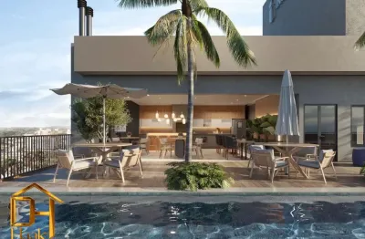 Apartamento na planta com 2 quartos, sendo 1 suíte, sacada com churrasqueira, 1 vaga de garagem e ampla área de lazer