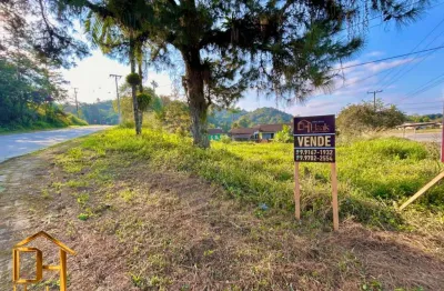 Terreno comercial de esquina no rio bonito (pirabeiraba) em joinville com acesso para a br101