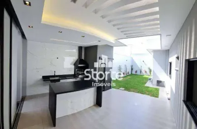 Casa estilo alto padrão com 3 dormitórios à venda, 159m² por r$ 1.050.000 - quinta alto umuarama - uberlândia/mg