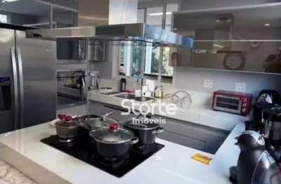Casa fino acabamento com 4 suítes à venda, 416m² por r$ 3.700.000 - condomínio gávea hill i - uberlândia/mg