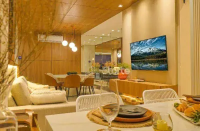 Apartamento com 3 dormitórios à venda, 96 m² por r$ 825.000,00 - cazeca - uberlândia/mg