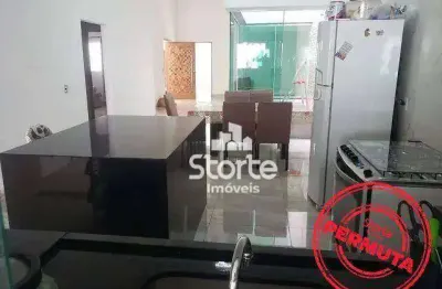 Casa com 4 dormitórios à venda, 210 m² por r$ 690.000,00 - jardim holanda - uberlândia/mg