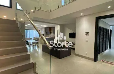 Casa alto padrão com 4 suítes à venda, 214m² por r$ 1.750.000 - condomínio raros alto umuarama - uberlândia/mg