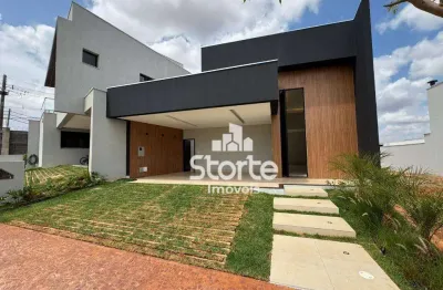 Casa alto padrão com 3 suítes de 153m² à venda por r$ 1.400.000 - condomínio raros alto umuarama - uberlândia/mg