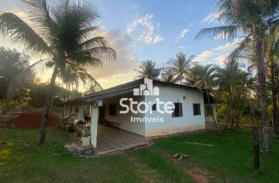 Chácara com 4 dormitórios à venda, 12.000 m² por r$ 980.000 - jockey camping - uberlândia/mg
