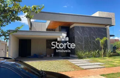 Casa alto padrão com 4 dormitórios à venda, 226 m² por r$ 2.300.000 - condomínio gsp arts uberlândia - uberlândia/mg